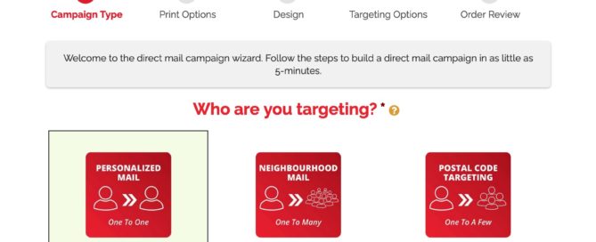 Real Estate Agent Direct Mail Campaign Wizard